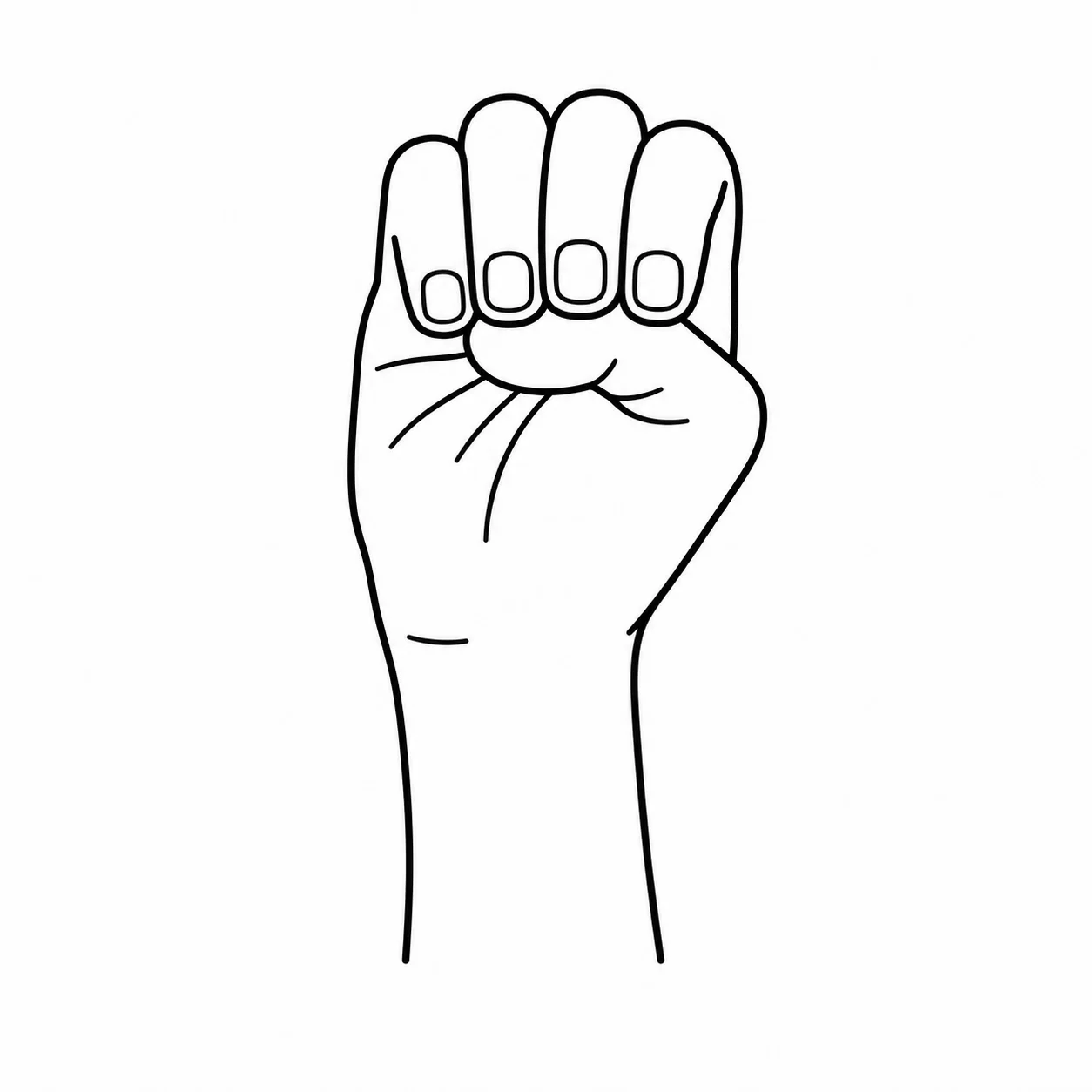 ASL letter E handshape