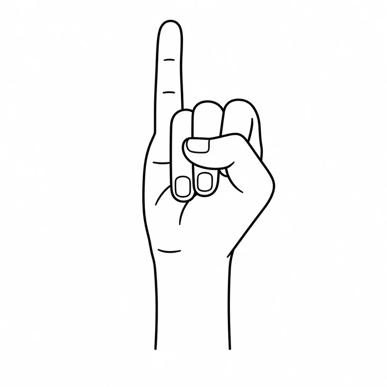 ASL letter I handshape