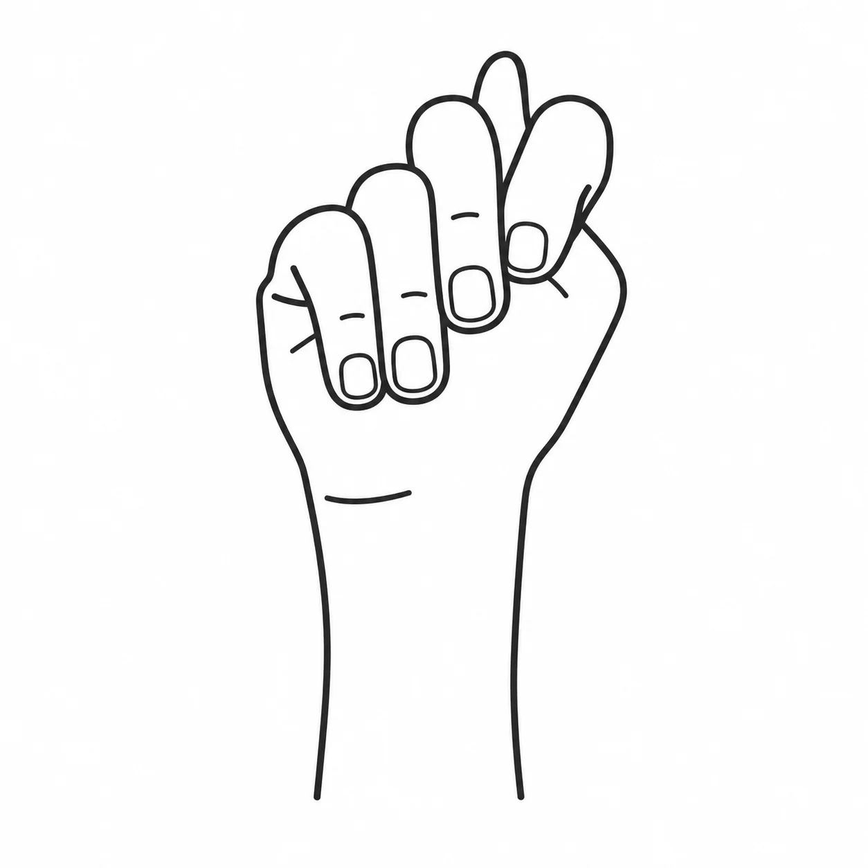 ASL letter T handshape
