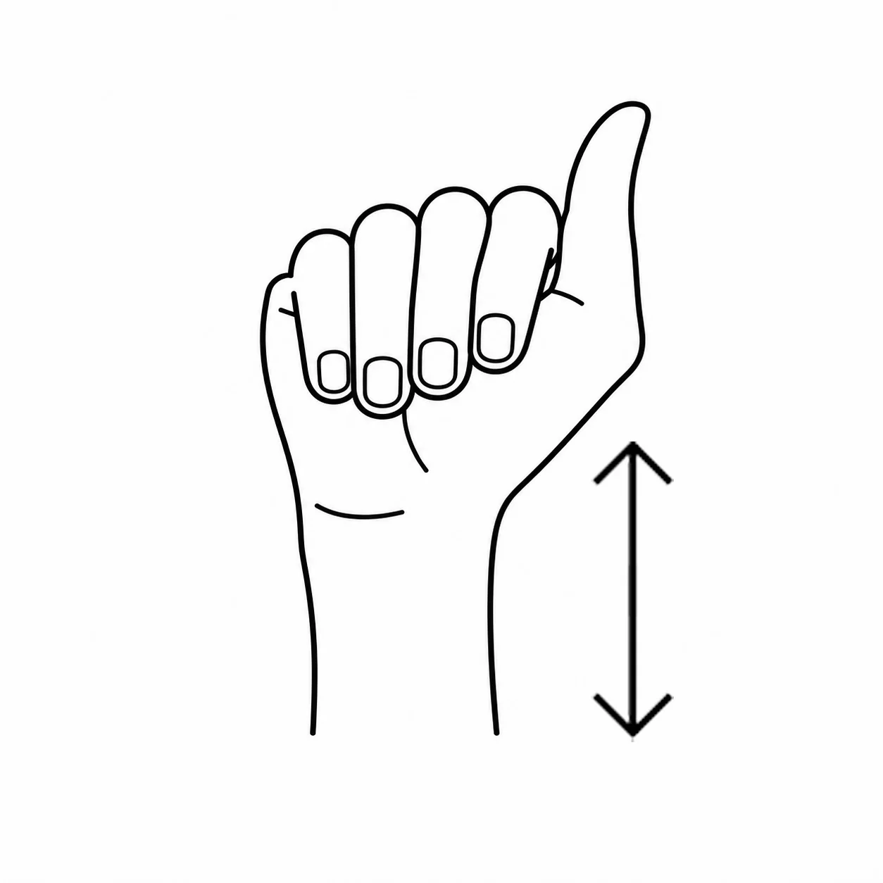 DGS-Handform für den Buchstaben Ä
