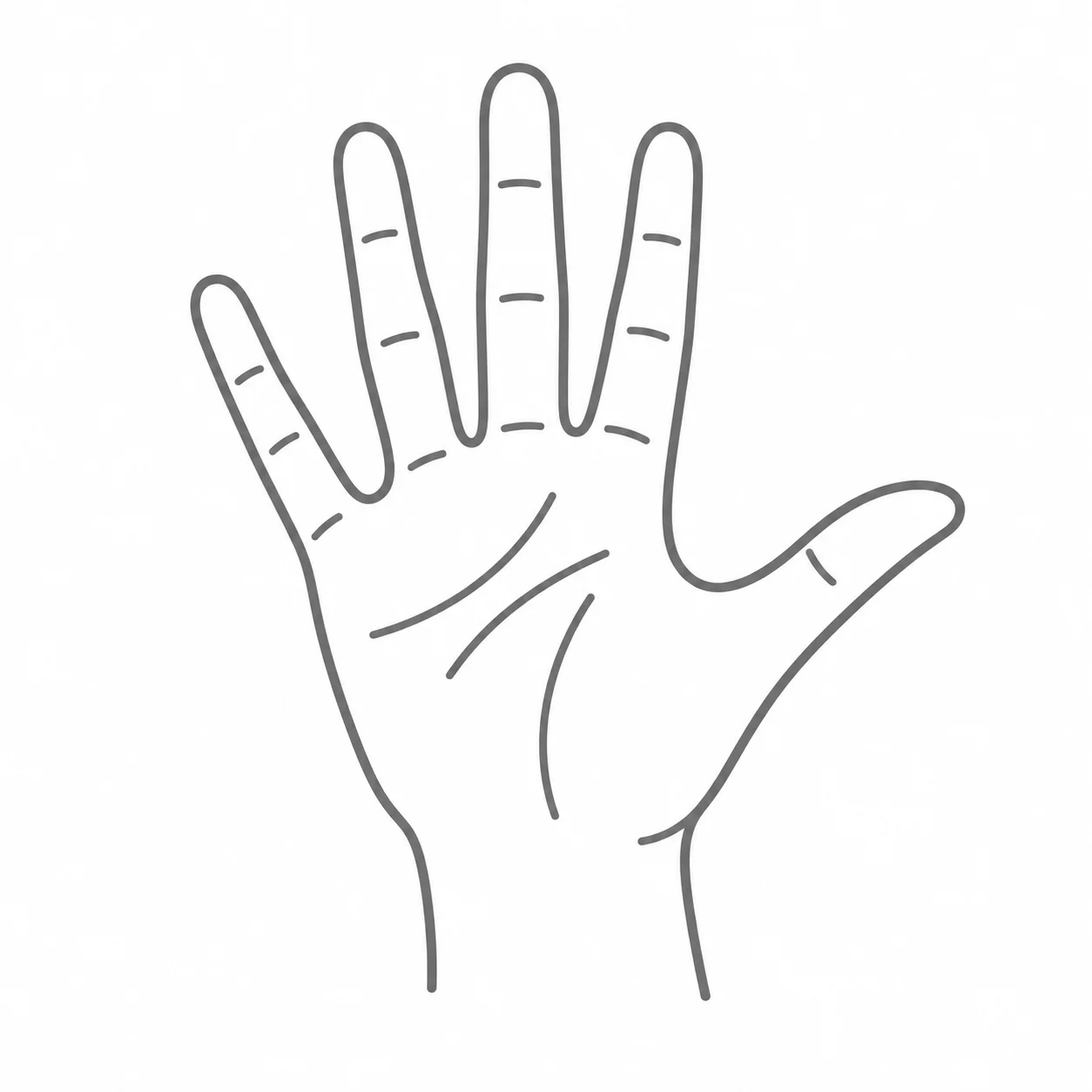 DGS-Handform für den Buchstaben SCH