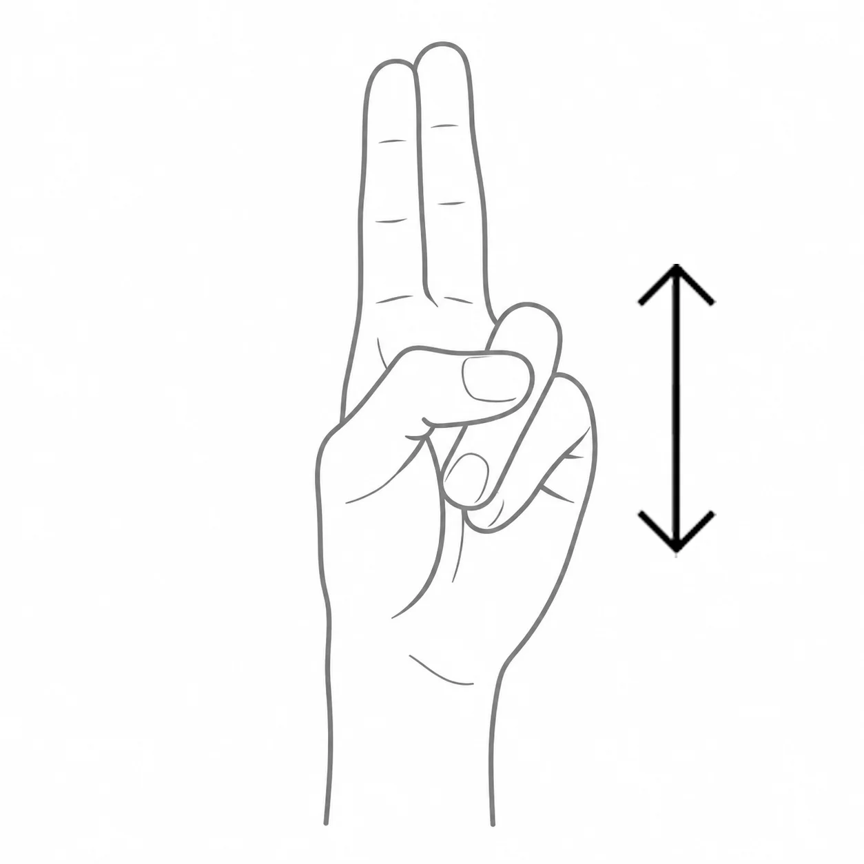 DGS-Handform für den Buchstaben Ü